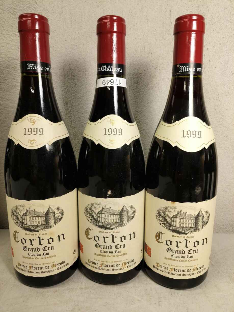 Prince Florent De Merode Corton Clos Du Roi Grand Cru 1999