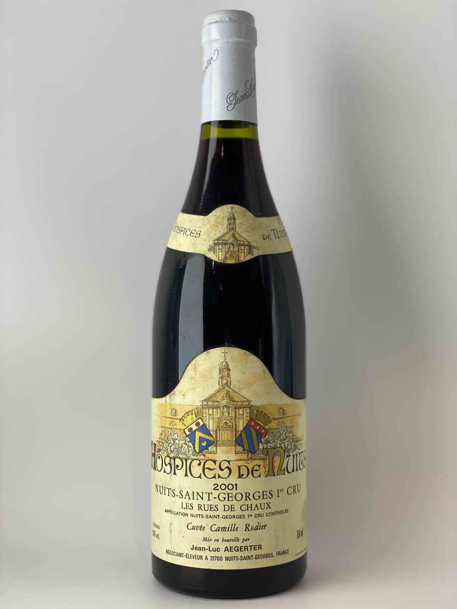 Jean Luc Aegerter Hospices De Nuits NSG 1er Cru Les Rues De Chaux Cuvee Camille Rodier 2001