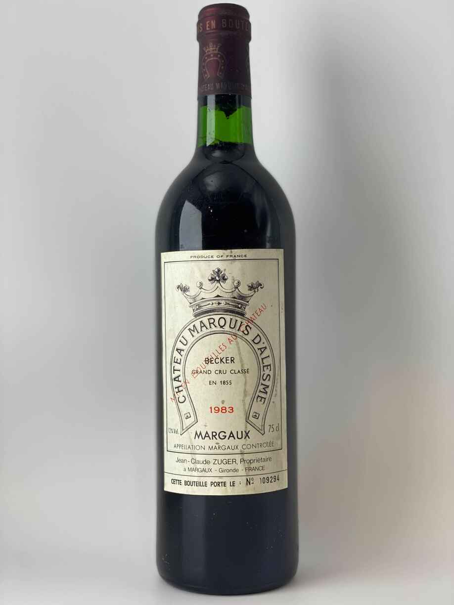 Chateau Marquis d'Alesme 1983