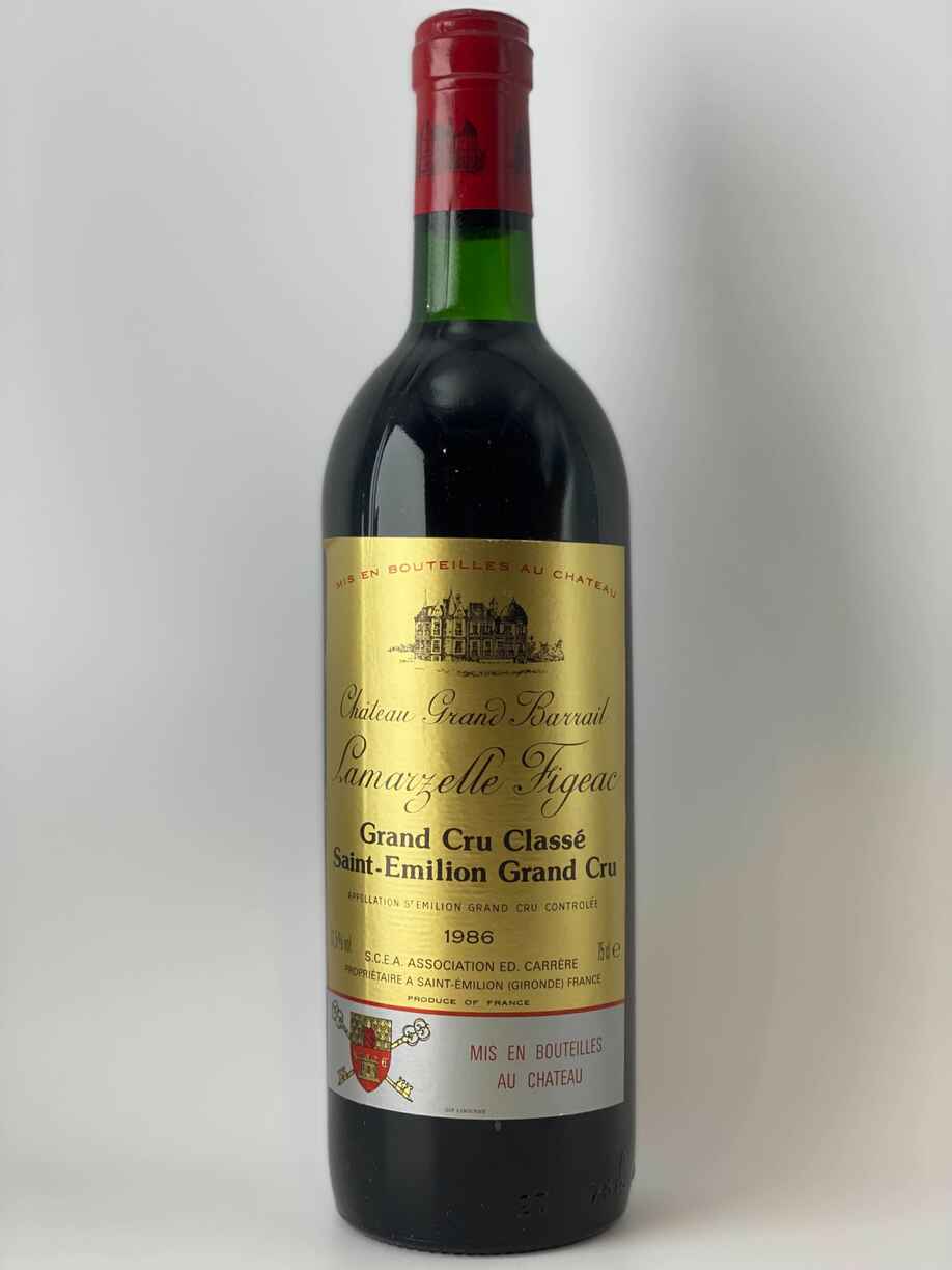 Chateau Grand Barrail Lamarzelle Figeac 1986