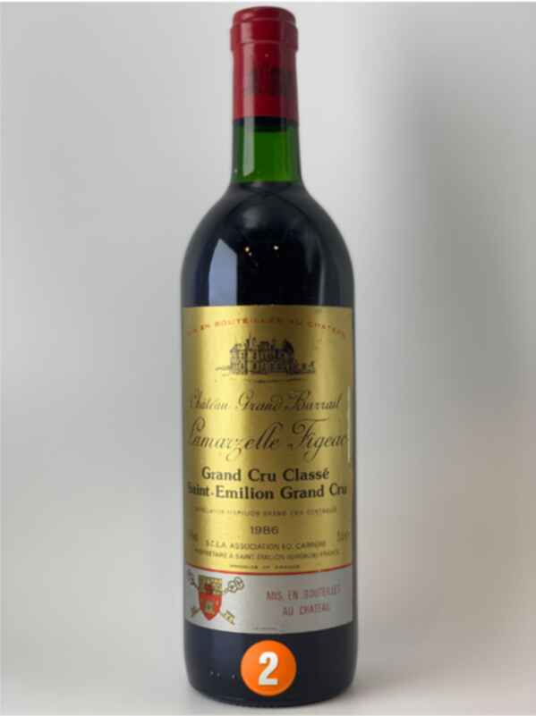 Chateau Grand Barrail Lamarzelle Figeac 1986