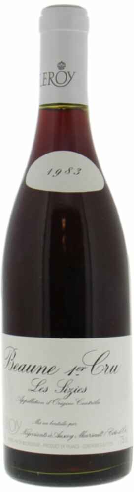 Maison Leroy Beaune Sizies Release 1er Cru 1983