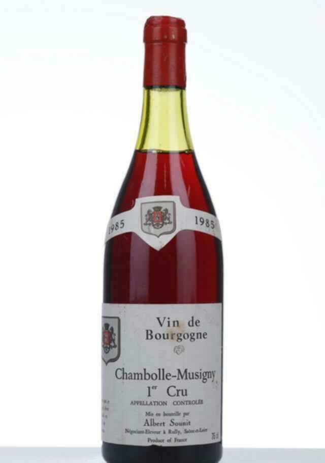 Albert Sounit Chambolle Musigny 1er Cru 1985