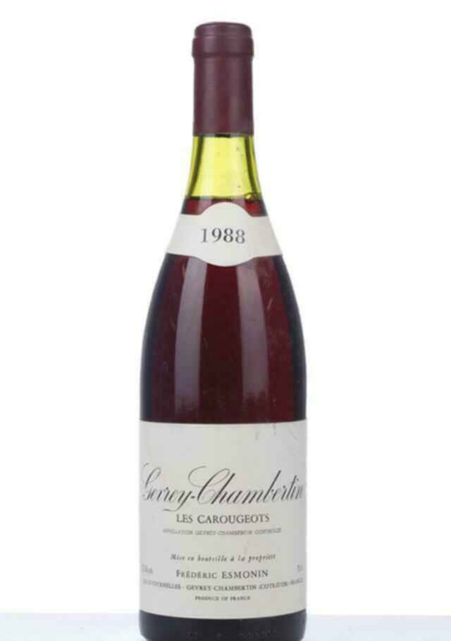 Frederic Esmonin Gevrey Chambertin Les Carougeots 1988