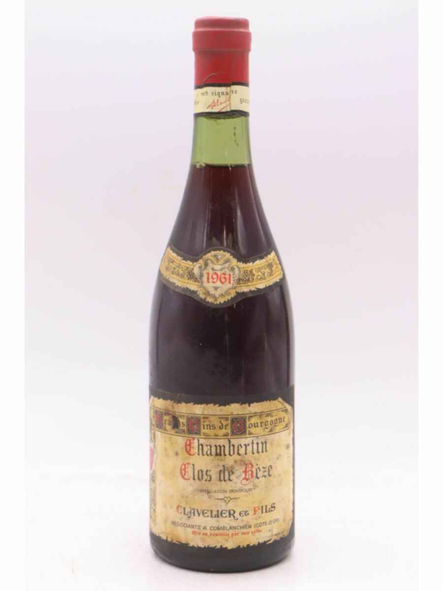 Clavelier Et Fils Chambertin Clos De Beze Grand Cru 1961