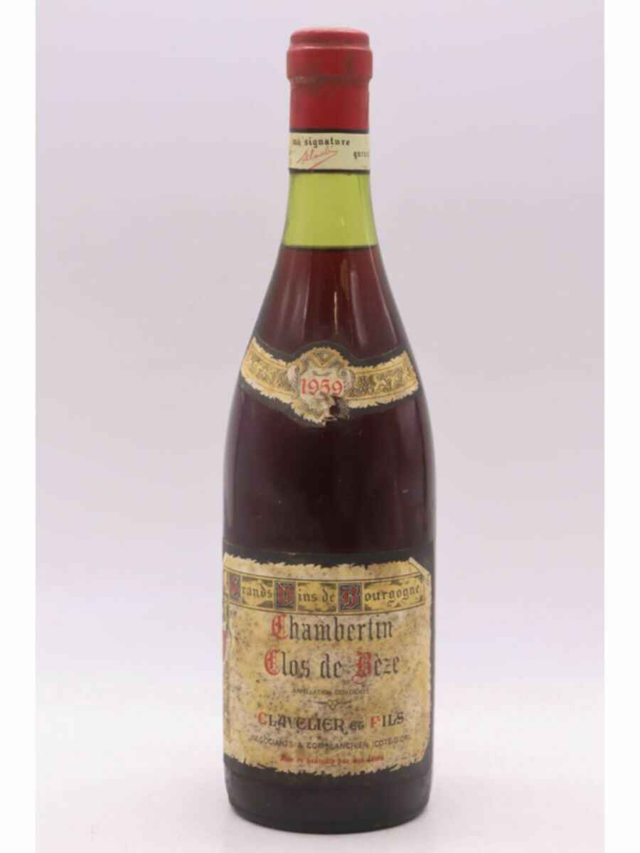 Clavelier Et Fils Chambertin Clos De Beze Grand Cru 1959