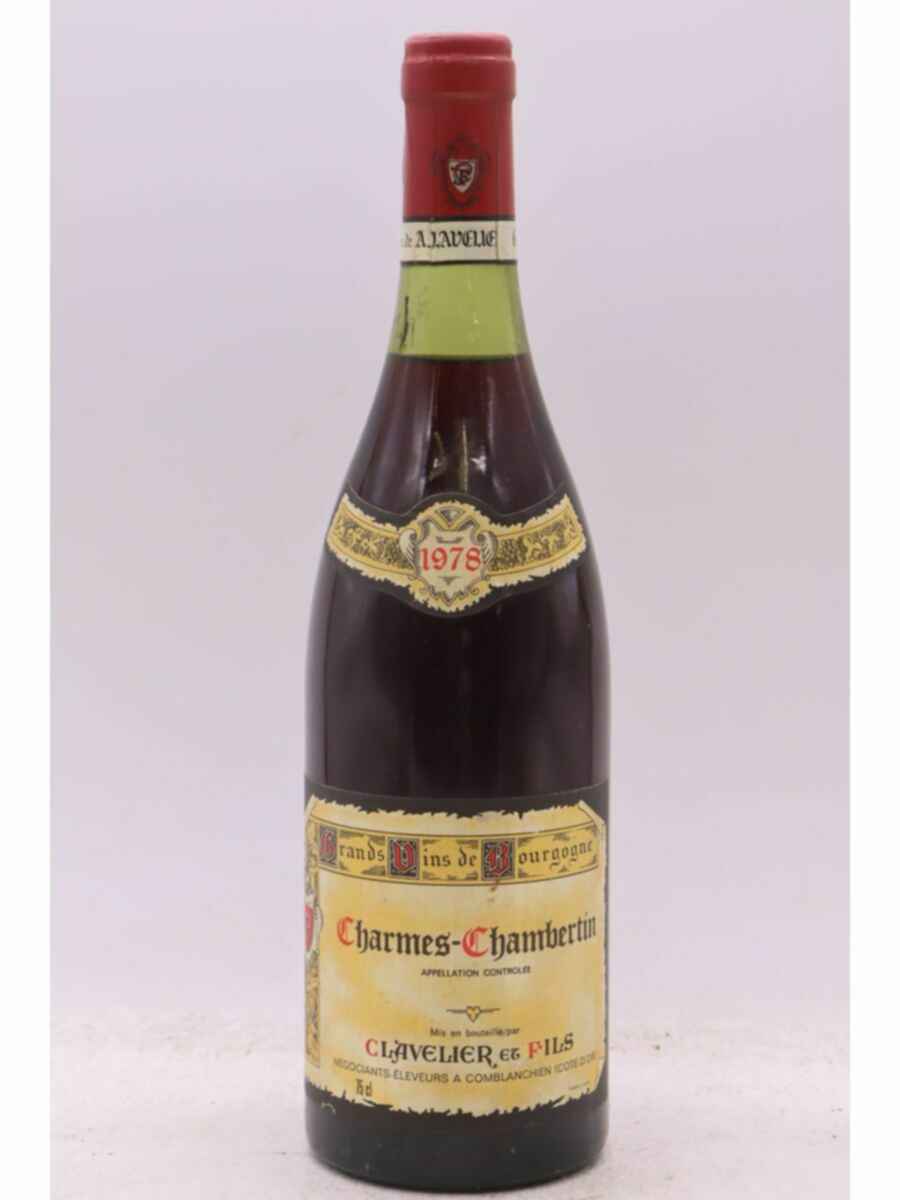 Clavelier Et Fils Charmes Chambertin Grand Cru 1978
