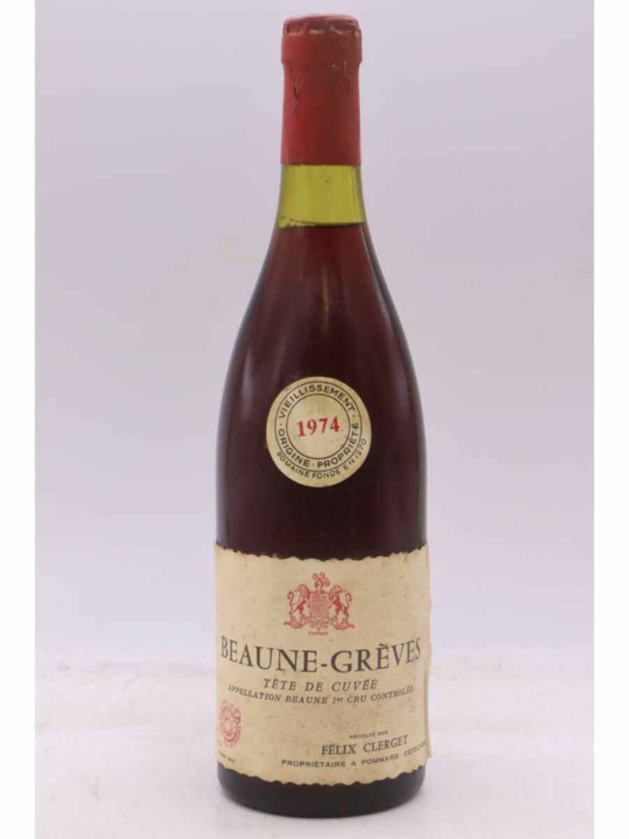 Felix Clerget Beaune Greves Tete De Cuvee 1974