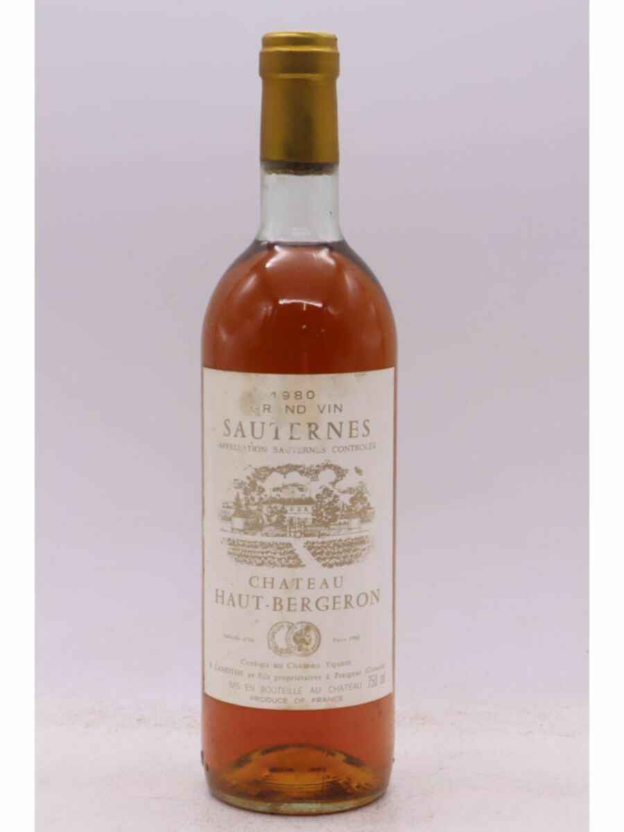 Chateau Haut Bergeron 1980