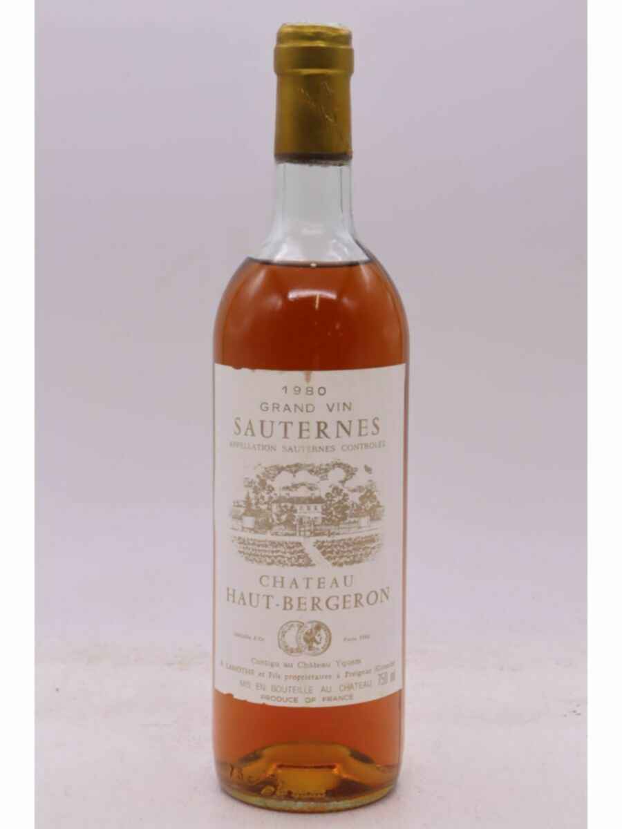 Chateau Haut Bergeron 1980