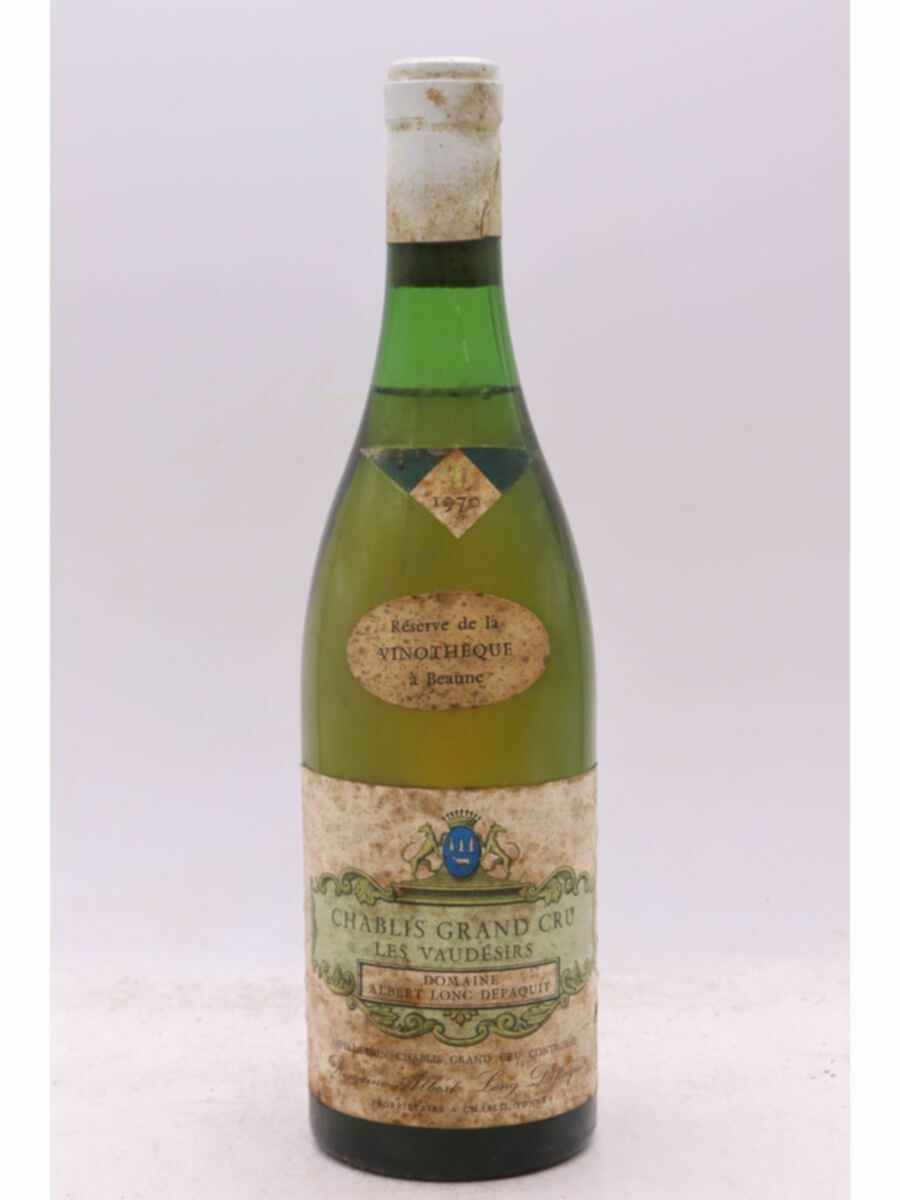 Albert Bichot Domaine Long Depaquit  Chablis Les Vaudesirs Grand Cru 1970