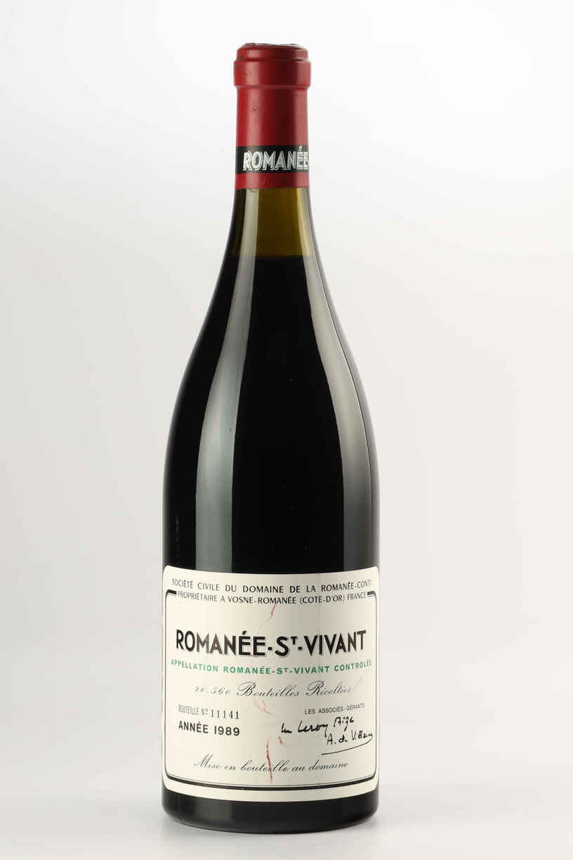 De La Romanee Conti Romanee Saint Vivant Grand Cru 1989
