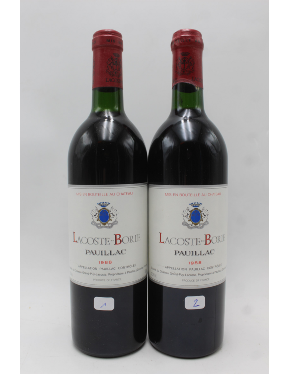 Chateau Grand-puy-lacoste Lacoste-borie 1988
