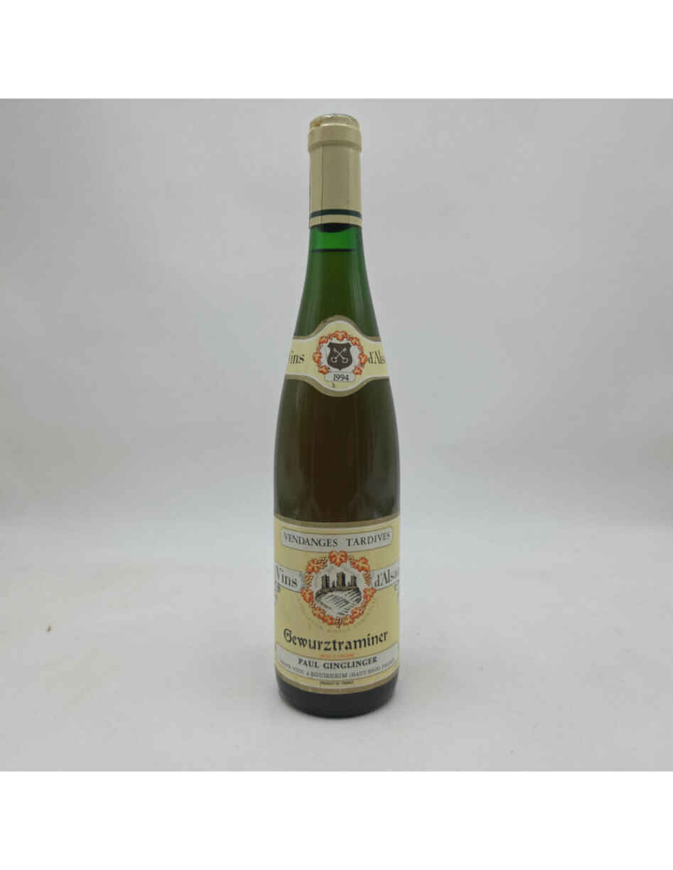 Paul Ginglinger Gewurztraminer Vendanges Tardives  Grand Cru 1994