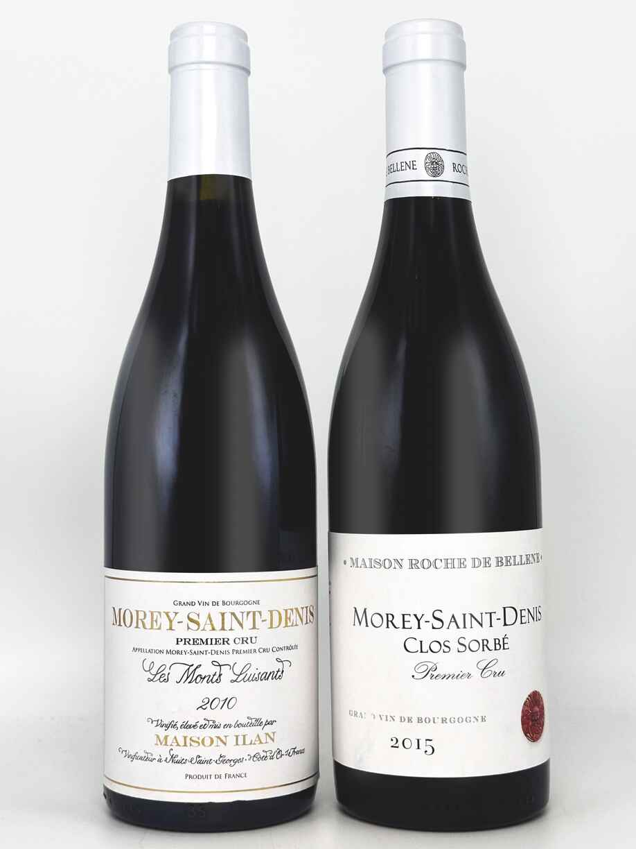 Sovy Package Maison Roche de Bellene Morey Saint Denis 1er Cru Clos Sorbe 2015 750ml x1  Maison Ilan Morey Saint Denis Monts Luisants 1er Cru 2010 750ml x1 N.V.