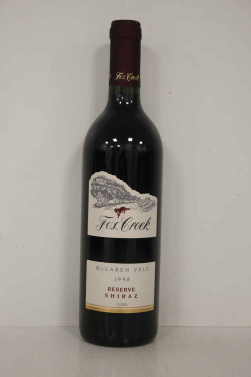 Fox Creek Wines Shiraz Reserve 1998