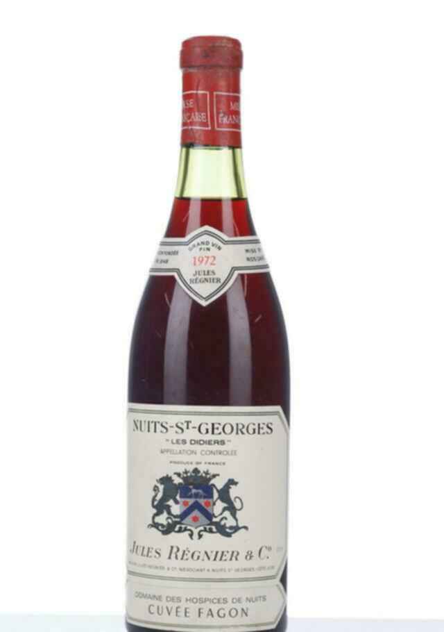 Jules Regnier Hospices De Nuits Nuits St Georges Les Didiers Cuvee Fagon 1972