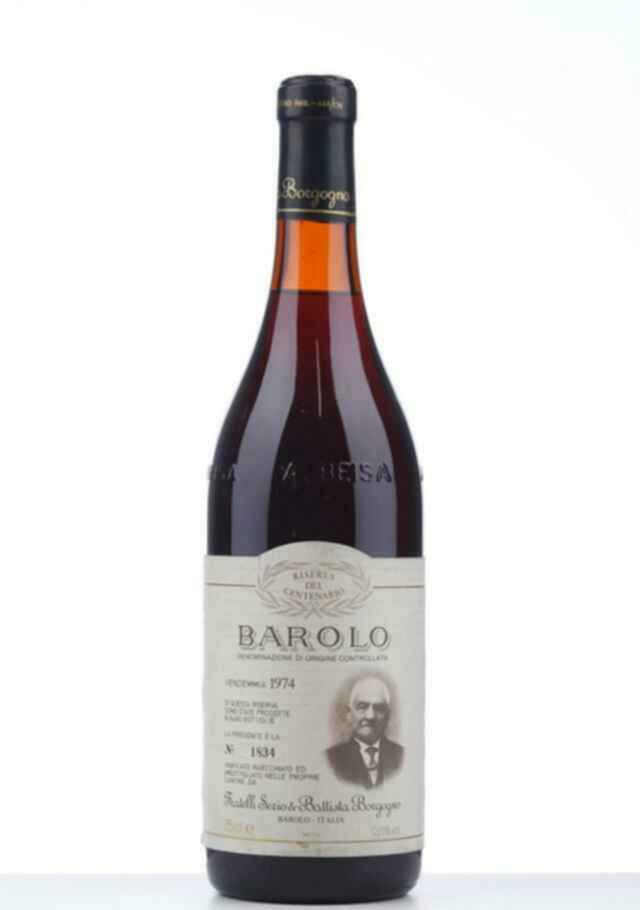 Serio Et Battista Borgogno Barolo Riserva Del Centenario 1974