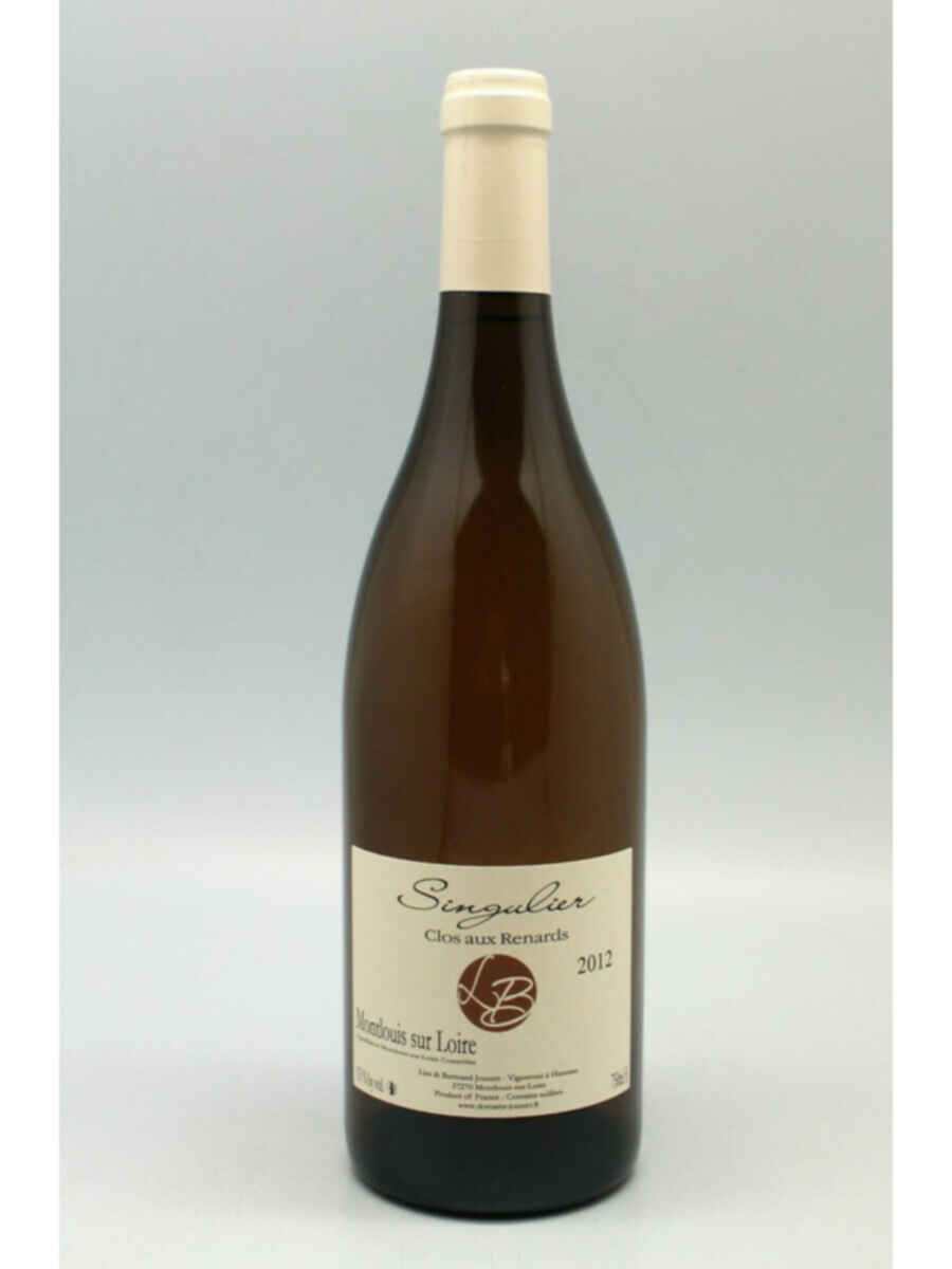 Lise & Bertrand Jousset Montlouis Singulier Clos Aux Renards 2012
