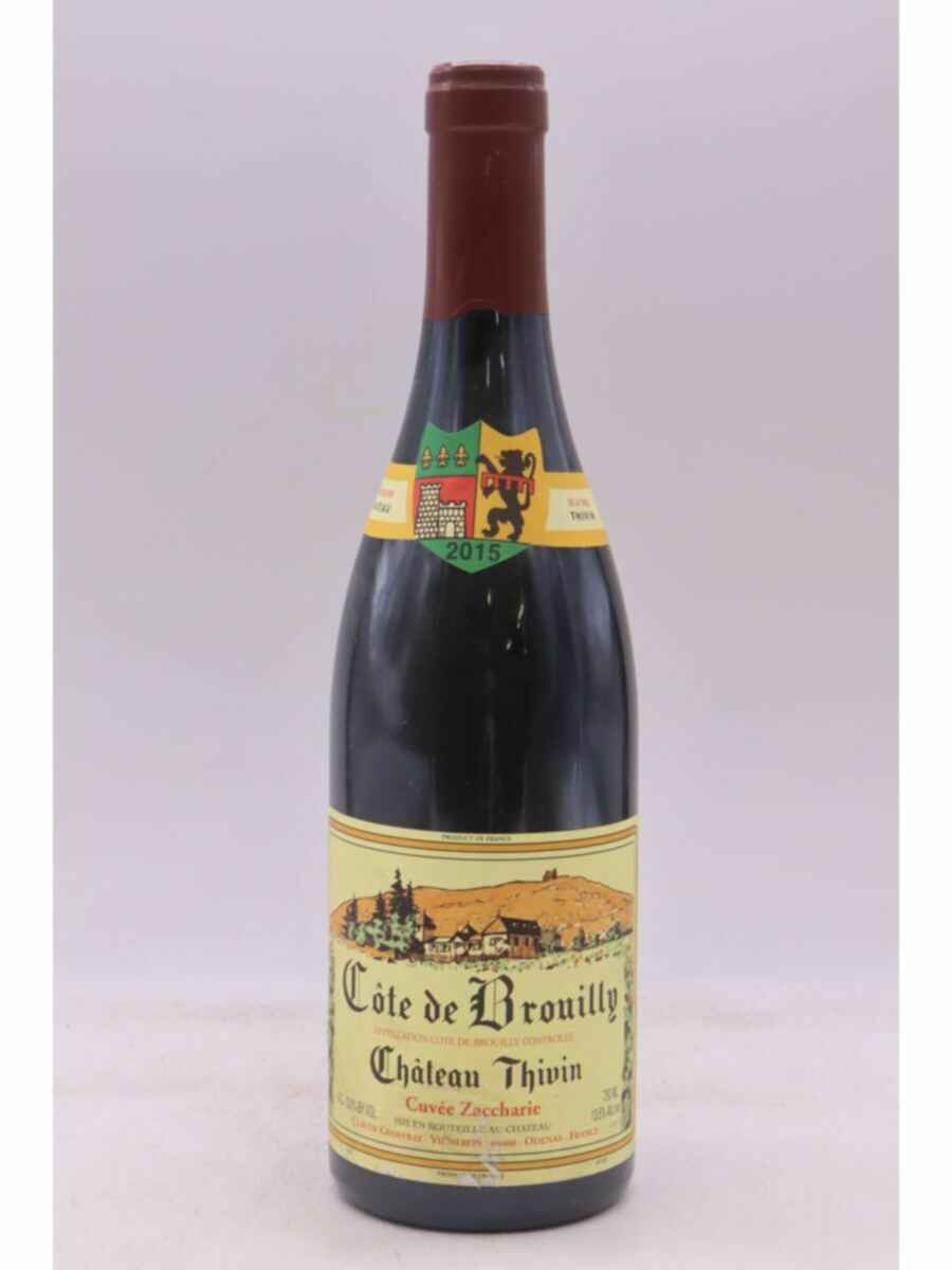 Chateau Thivin Cotes De Brouilly Cuvee Zaccharie 2015