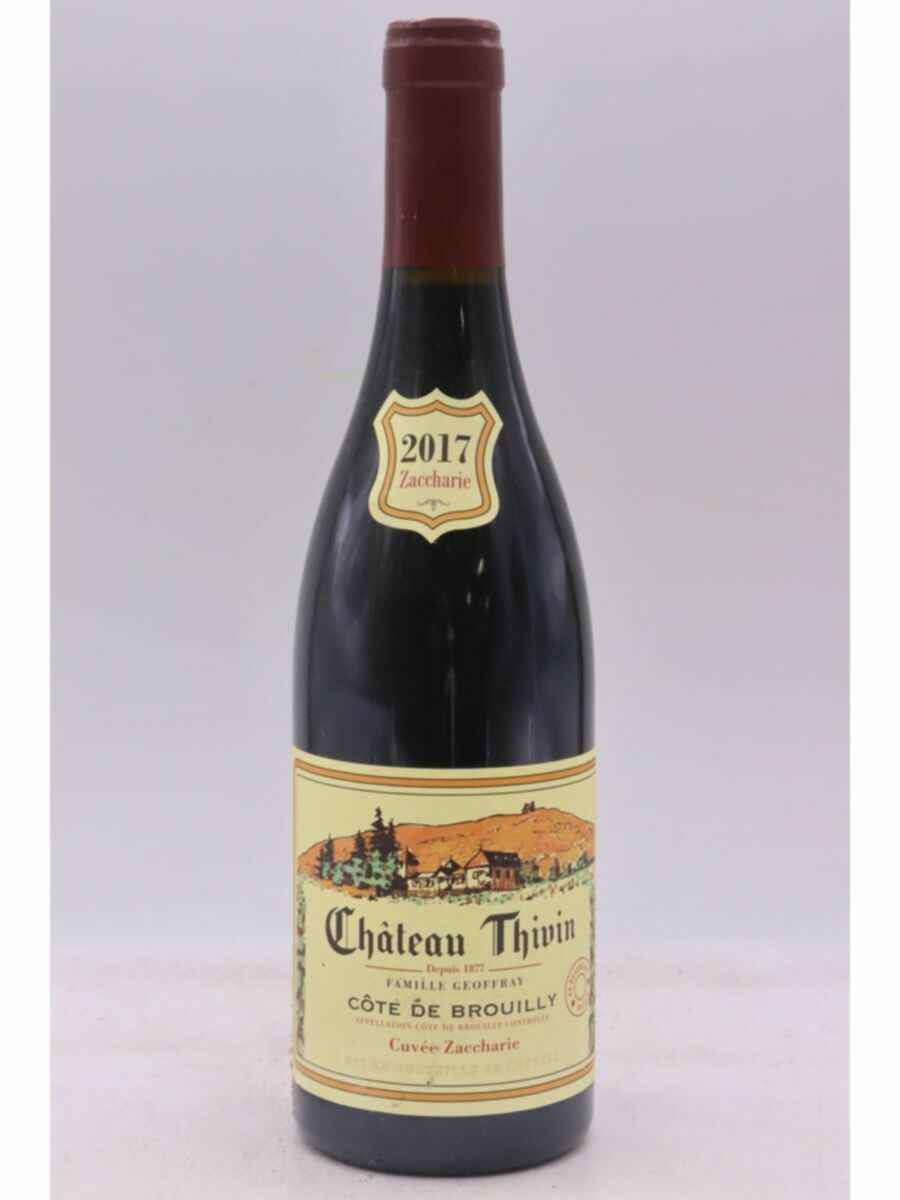 Chateau Thivin Cotes De Brouilly Cuvee Zaccharie 2017