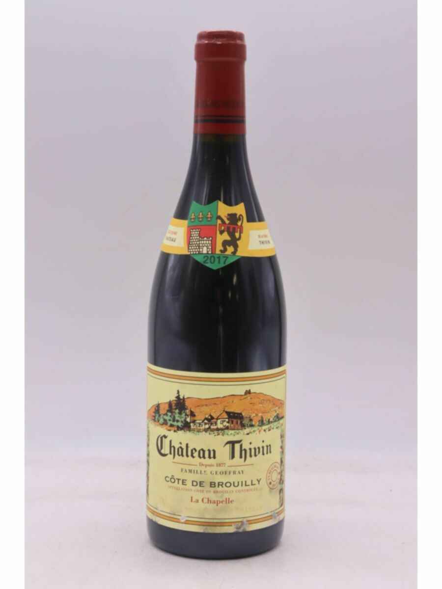 Thivin Cote De Brouilly Cuvee La Chapelle 2017
