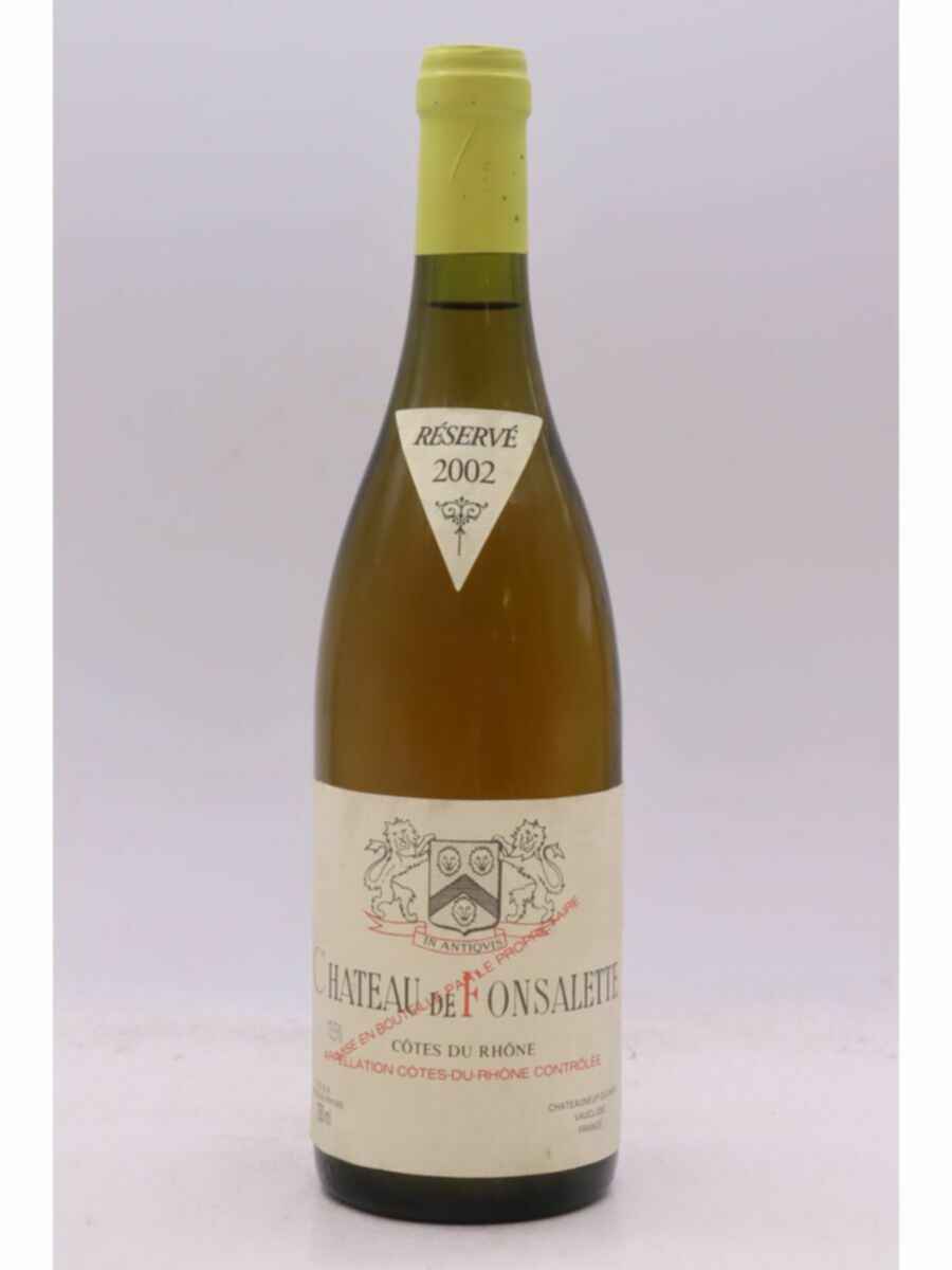 Rayas Chateau De Fonsalette Reserve Blanc 2002