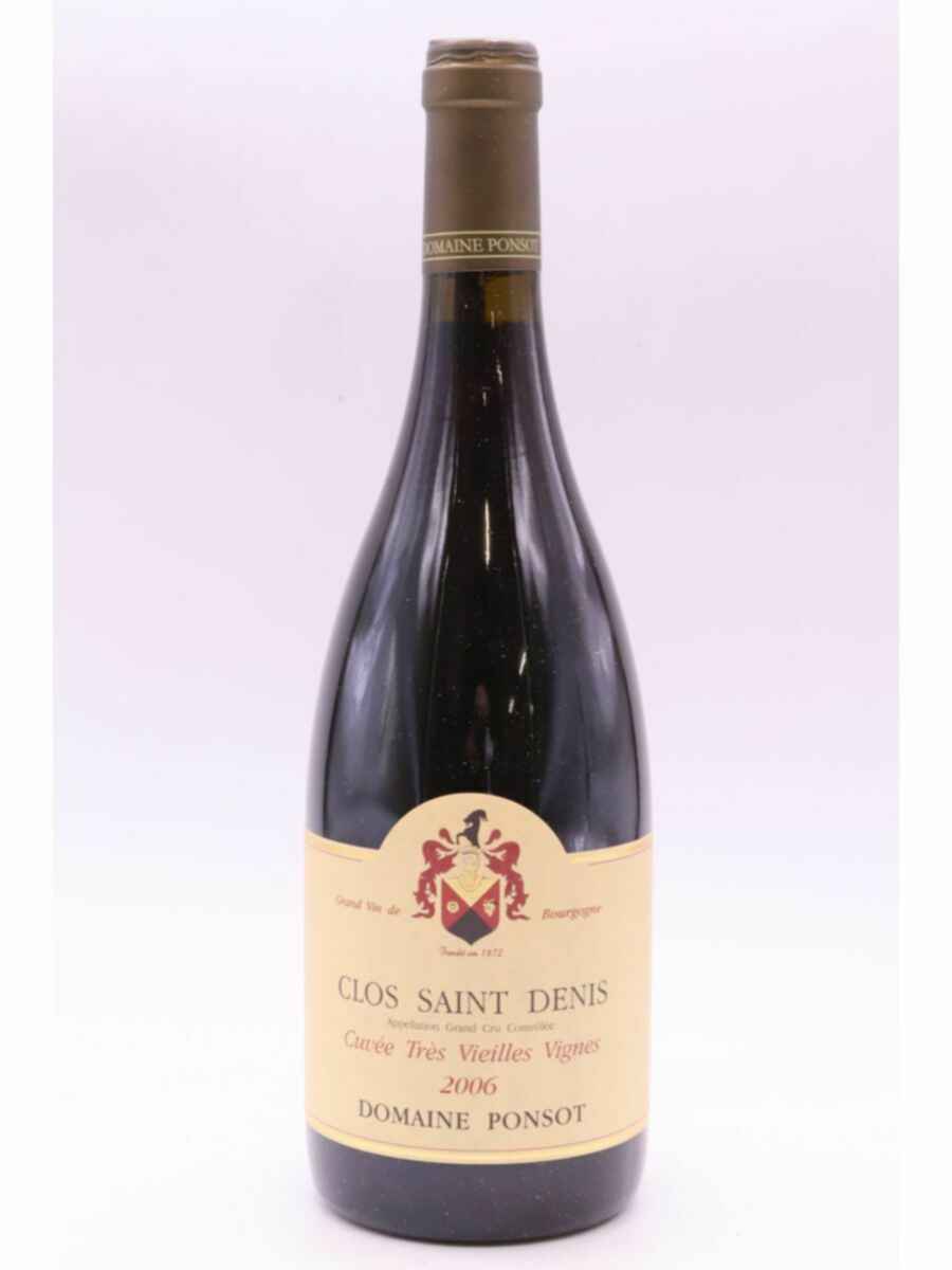 Ponsot Clos St Denis Cuvee Tres Vieilles Vignes Grand Cru 2006